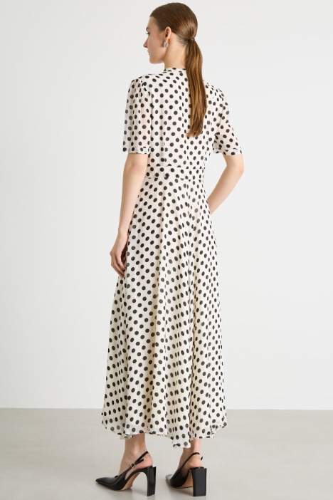 Vestido de georgette con lazada