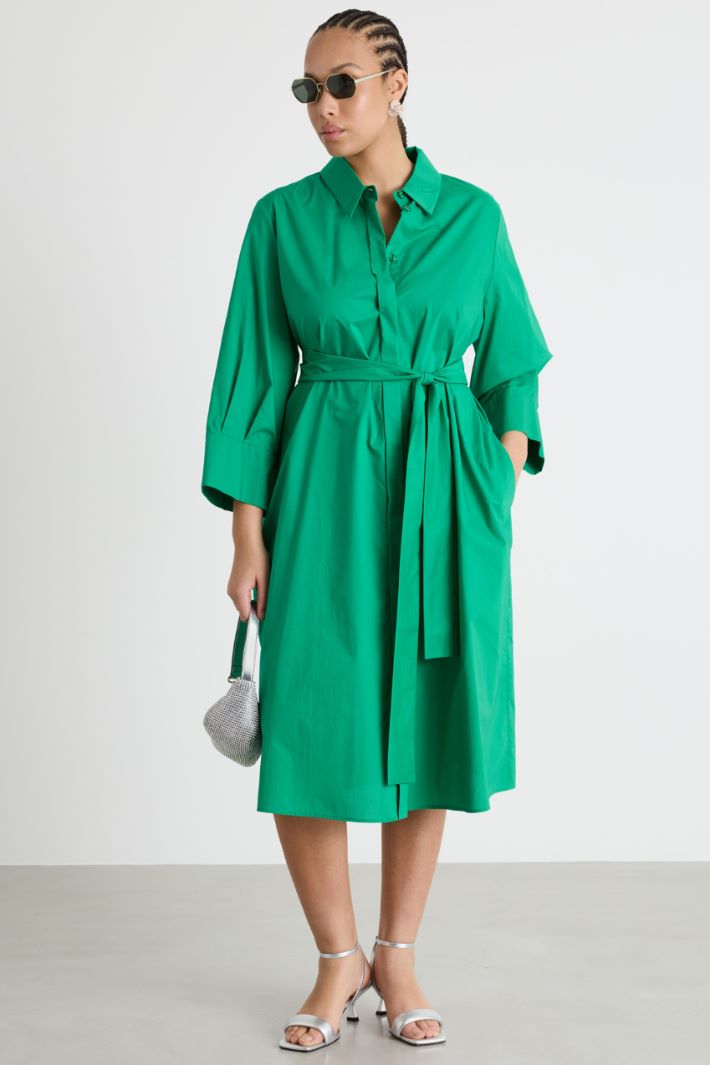 Belted shirt dress Intrend