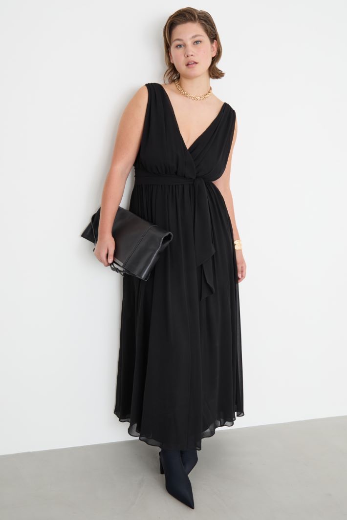 Long georgette dress Intrend - 2