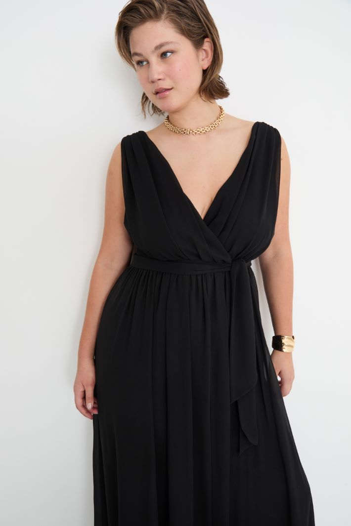 Long georgette dress Intrend - 3