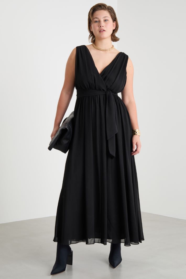 Long georgette dress Intrend