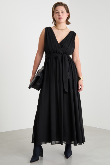 Long georgette dress Intrend