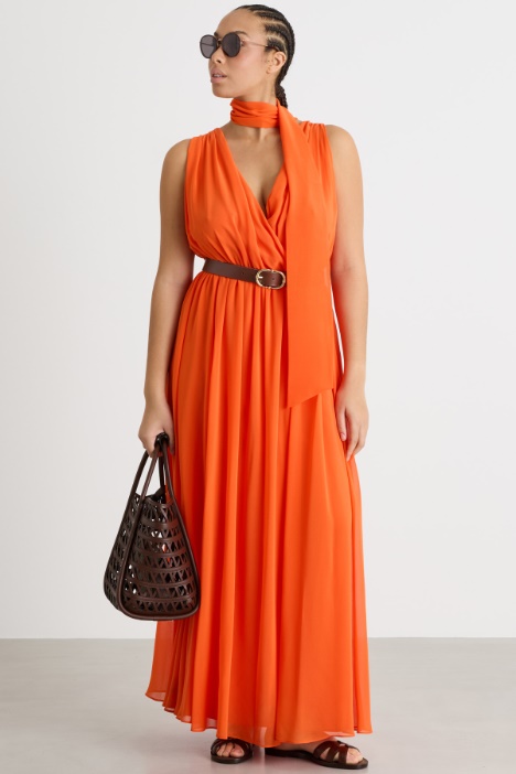 Long georgette dress Intrend