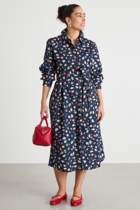 Abito chemisier in popeline Intrend