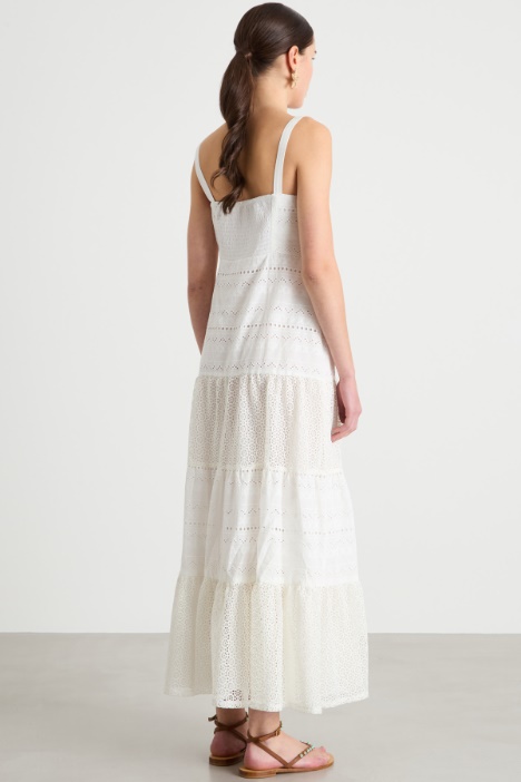 Abito lungo in voile di cotone
