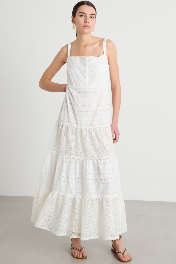 Abito lungo in voile di cotone Intrend - 2