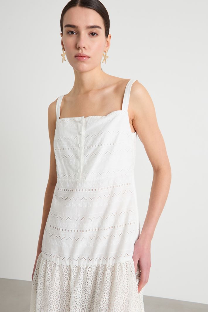 Abito lungo in voile di cotone Intrend - 3