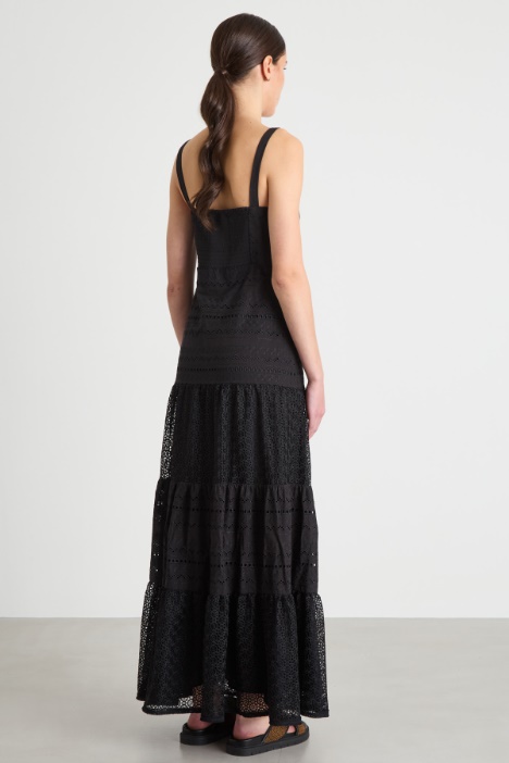 Abito lungo in voile di cotone