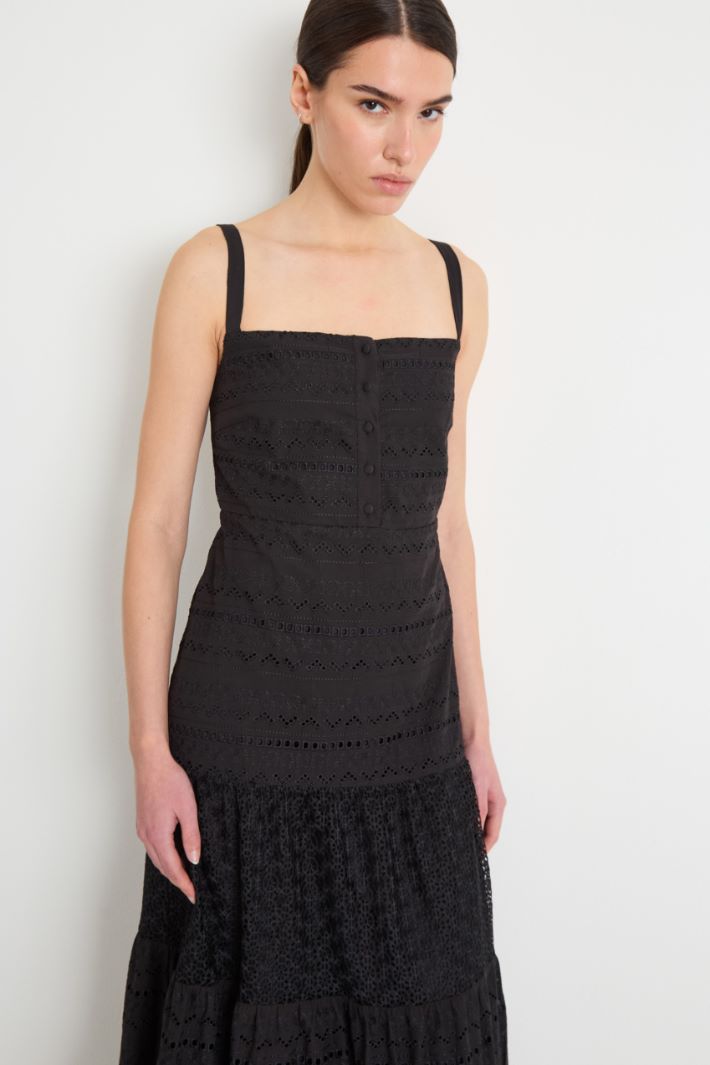 Abito lungo in voile di cotone Intrend - 3