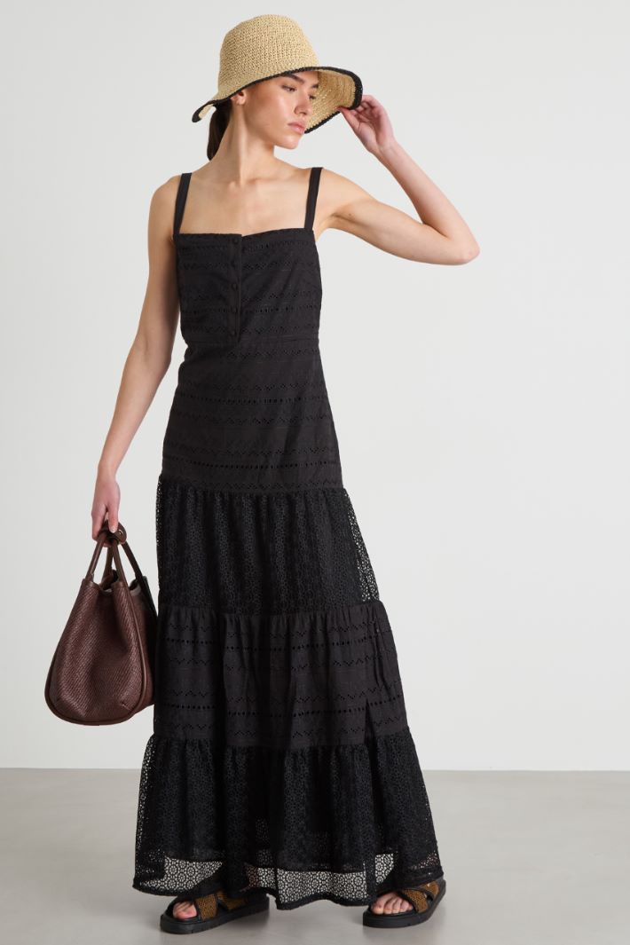 Abito lungo in voile di cotone Intrend