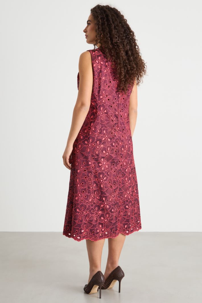 Embroidered taffeta dress Intrend - 4