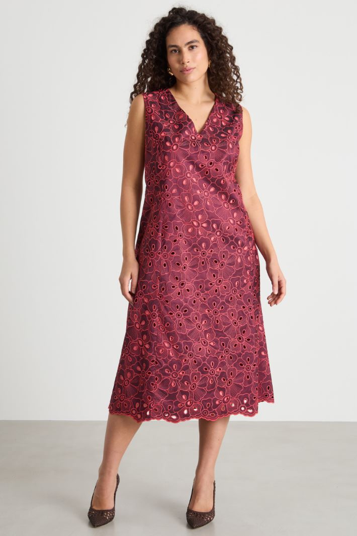Embroidered taffeta dress Intrend - 2