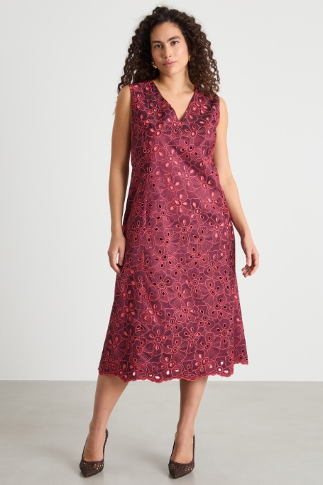 Abito in taffetà ricamato