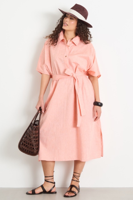 Kimono-sleeve shirt dress Intrend