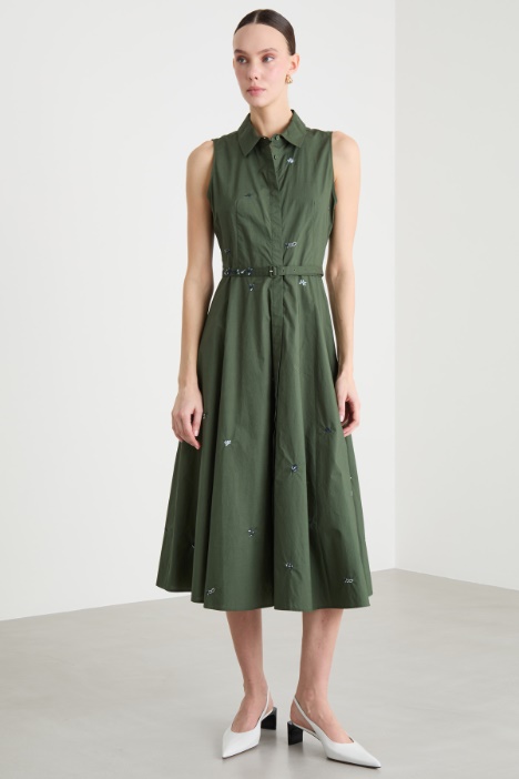 Abito chemisier ricamato