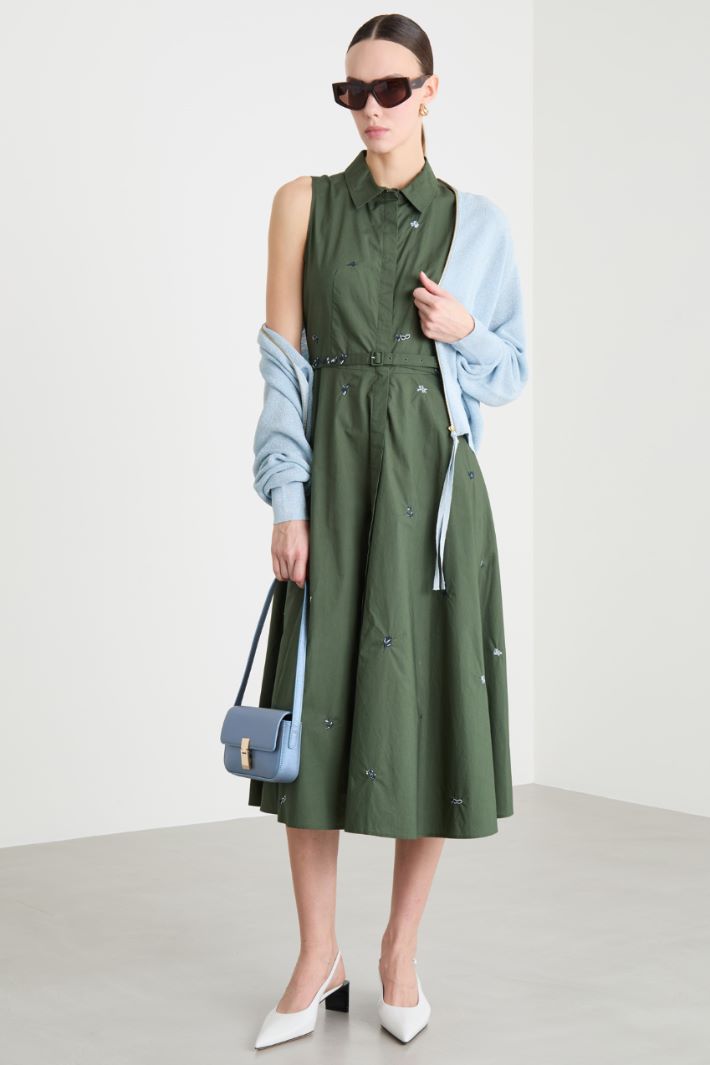 Abito chemisier ricamato Intrend