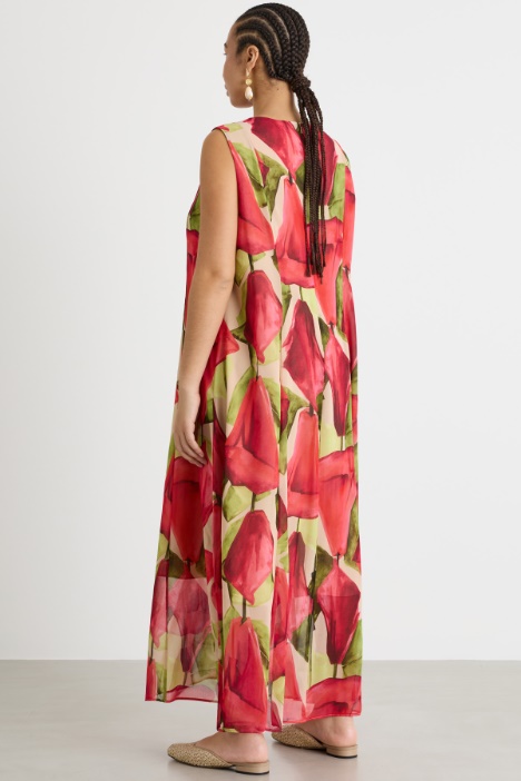 Abito in georgette stampata