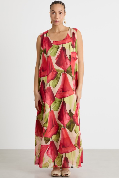 Abito in georgette stampata