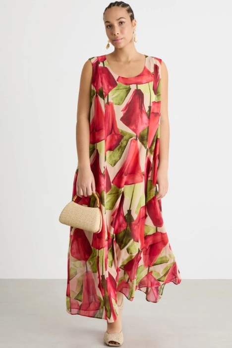 Printed Georgette Dress - Intrend