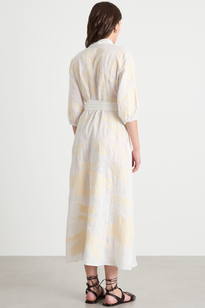 Abito in lino ricamato Intrend - 4