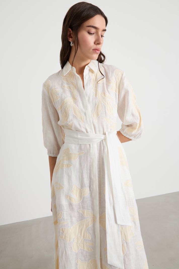 Abito in lino ricamato Intrend - 3