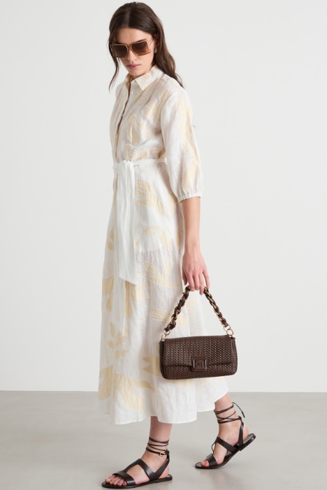 Abito in lino ricamato Intrend