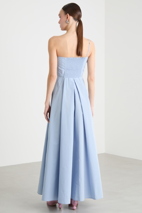 Abito monospalla in taffeta