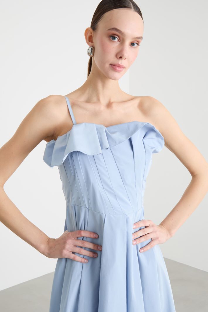 One-Shoulder Taffeta Dress Intrend - 3