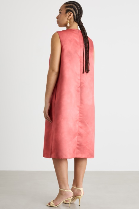 Abito in duchesse con stampa