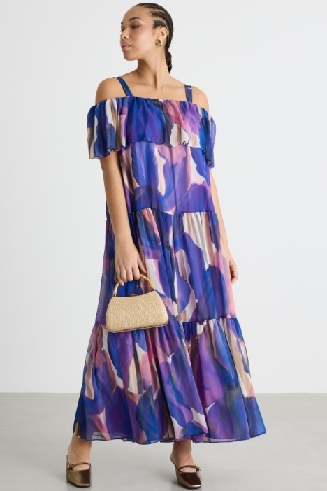 Abito off-shoulder a balze Intrend