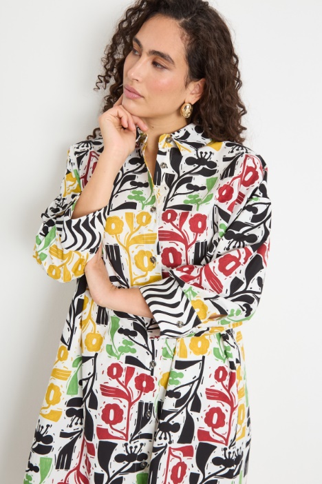 Abito chemisier con tasche