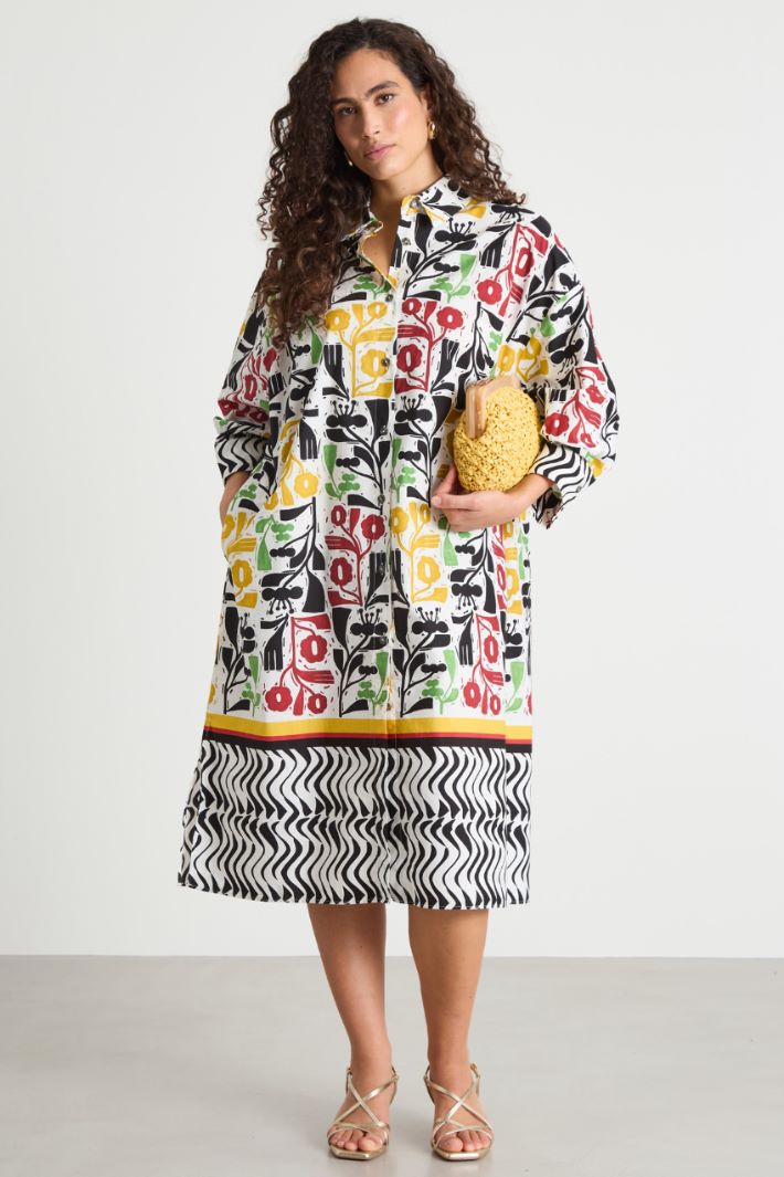 Abito chemisier con tasche Intrend