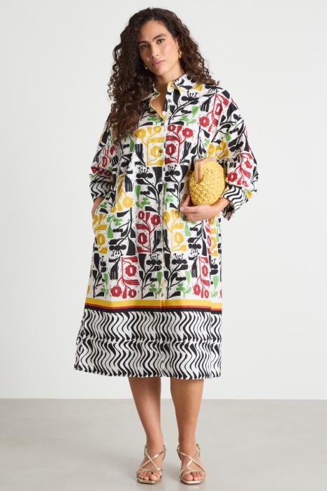 Abito chemisier con tasche Intrend