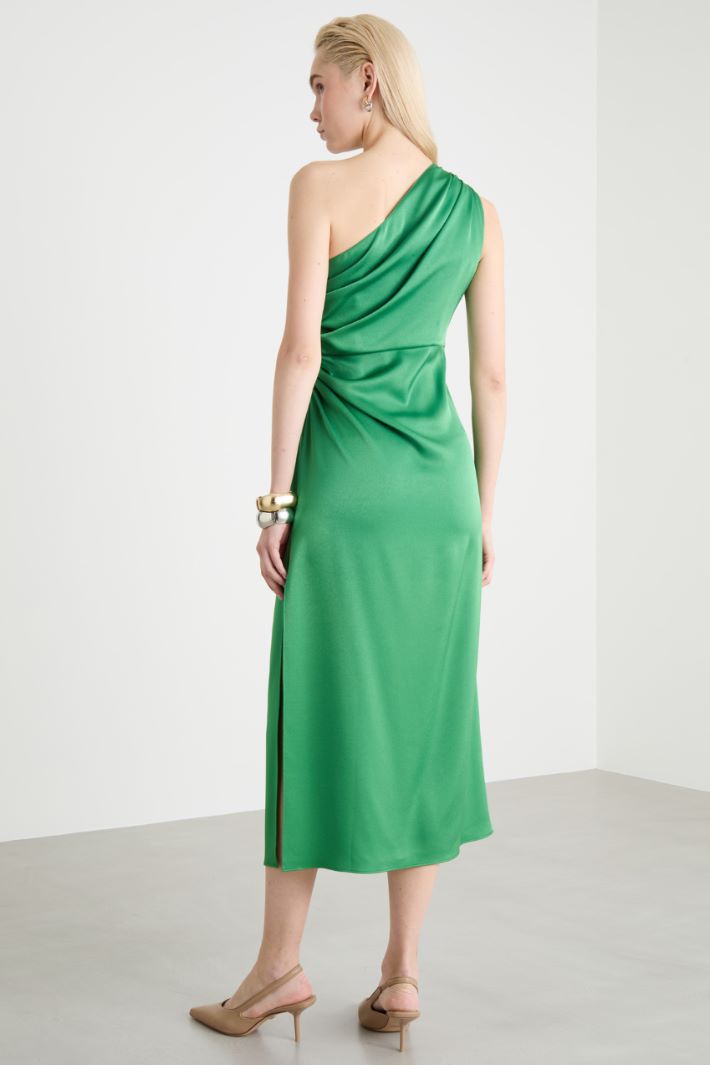 Abito monospalla in raso Intrend - 4