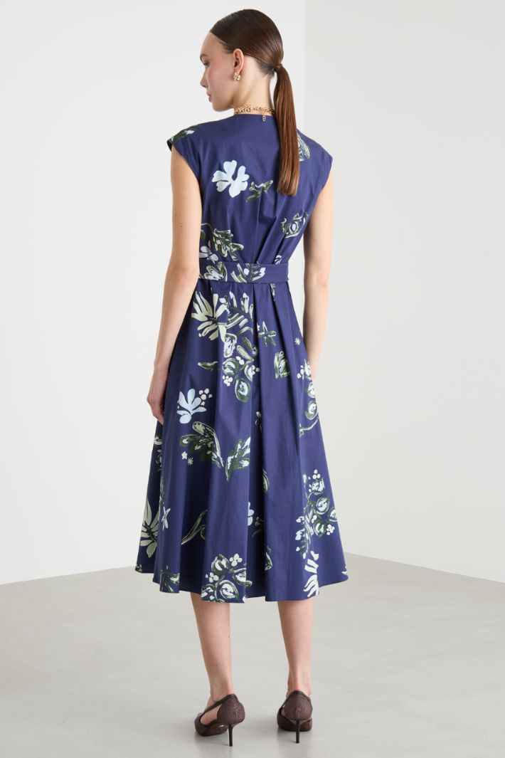 Abito incrociato in popeline Intrend - 4