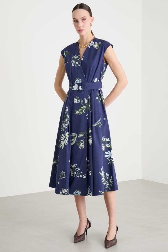 Abito incrociato in popeline Intrend - 2