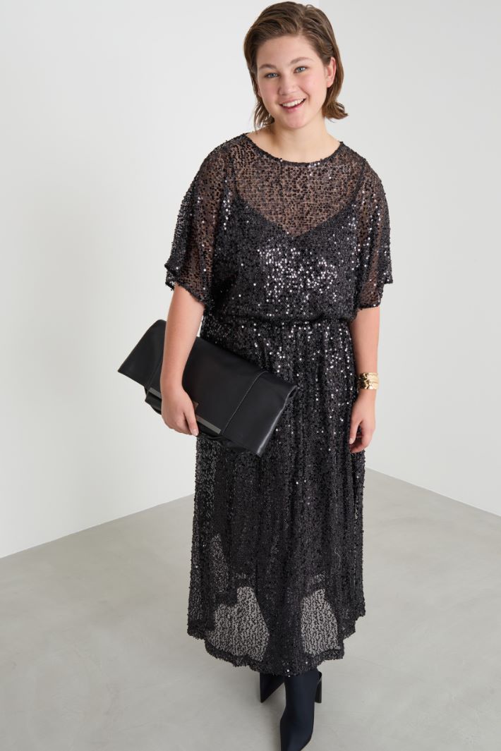 Sequinned jersey dress Intrend - 2