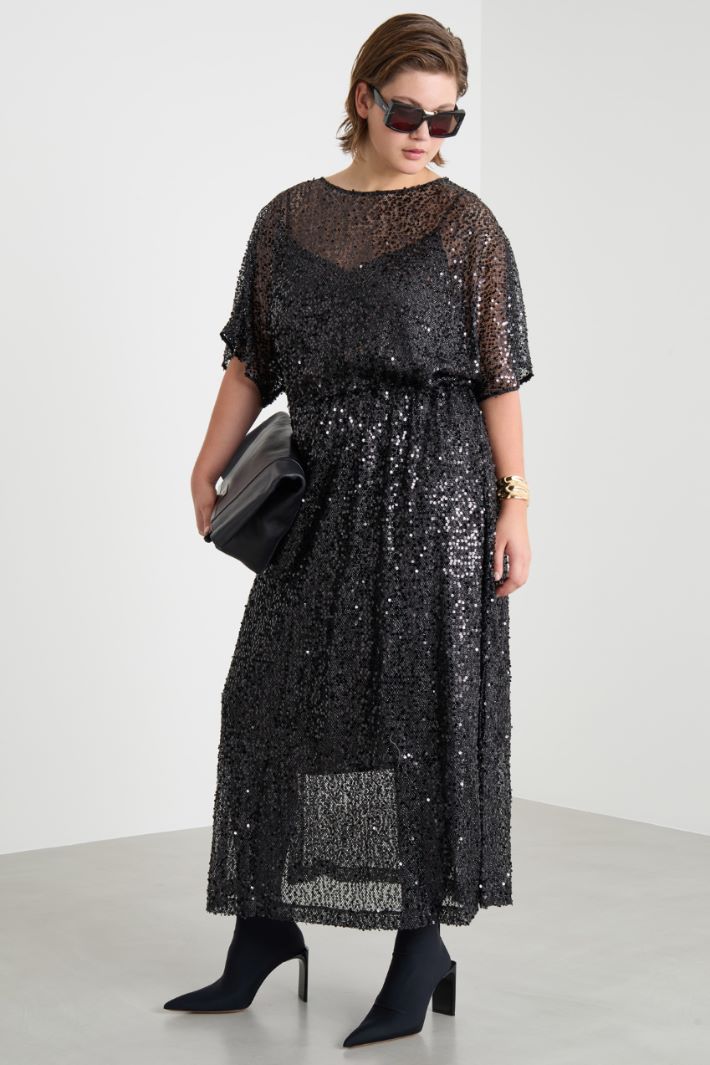 Sequinned jersey dress Intrend