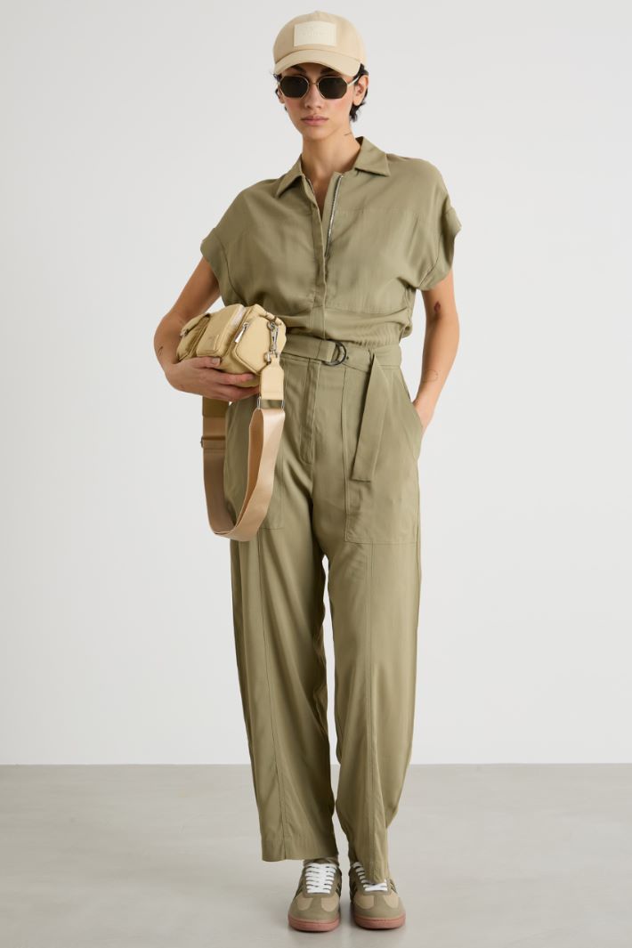 Stretch georgette jumpsuit Intrend