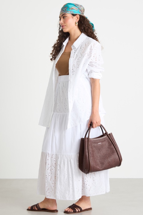 Camicia con inserti sangallo Intrend