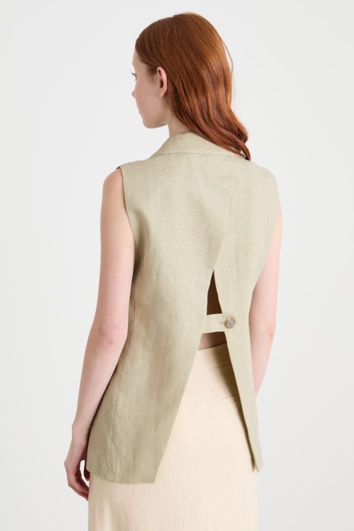 Double-breasted open-back waistcoat Intrend - 4