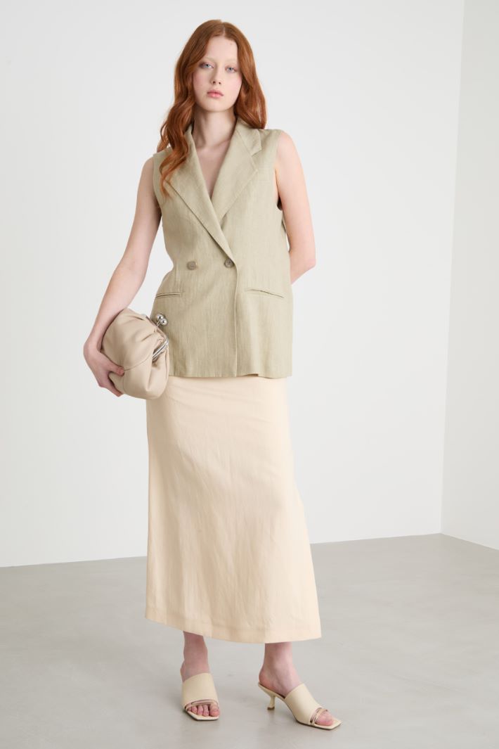 Double-breasted open-back waistcoat Intrend