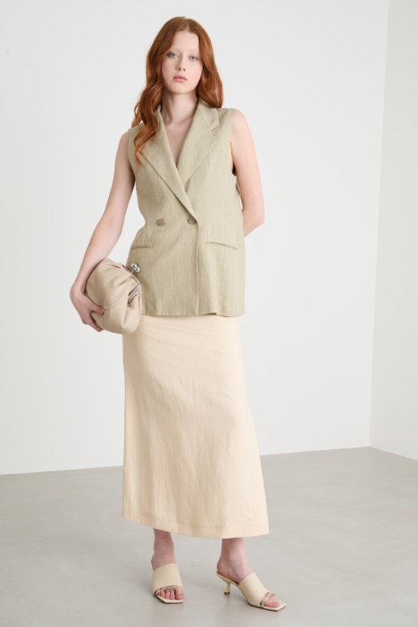 Double-breasted open-back waistcoat Intrend