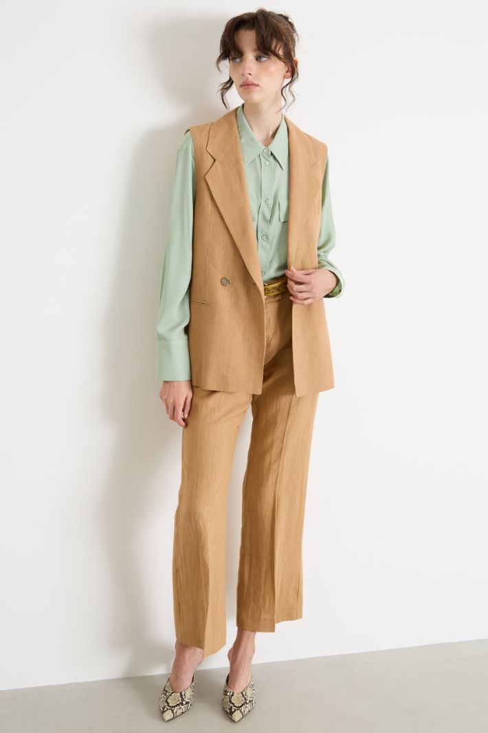 Double-breasted open-back waistcoat Intrend