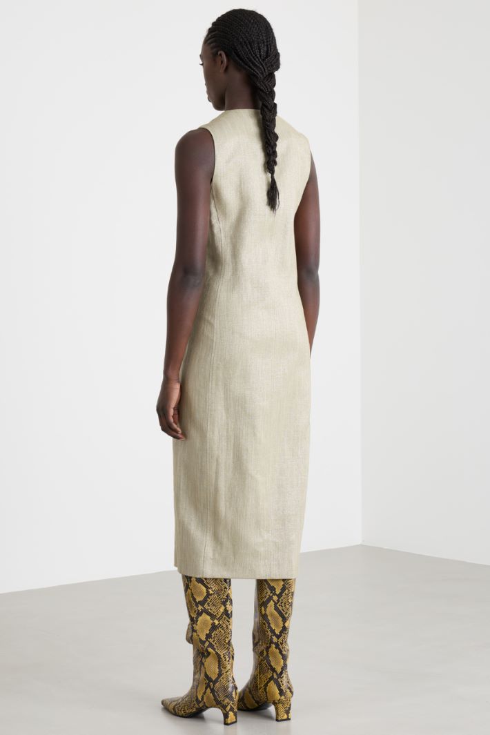 Abito smanicato in twill Intrend - 4