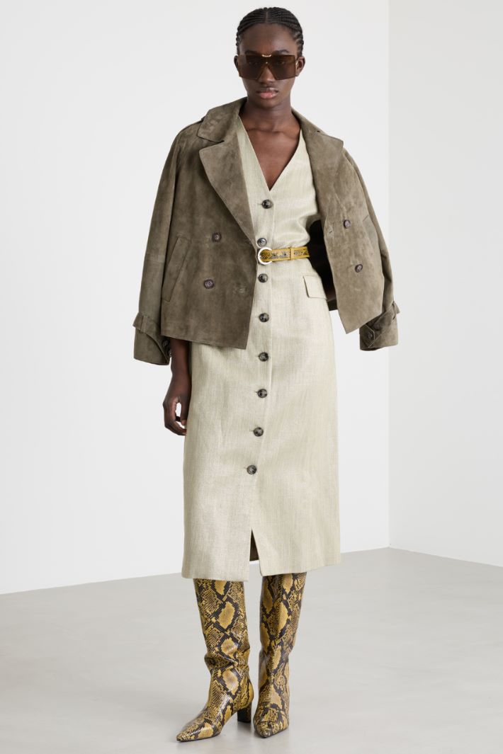 Abito smanicato in twill Intrend