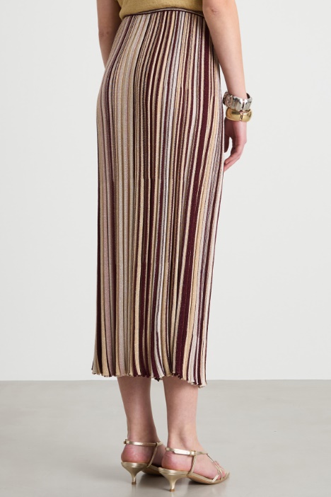 Gonna dritta in maglia