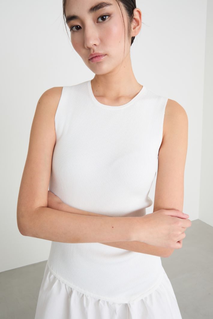 Abito smanicato in maglia Intrend - 3