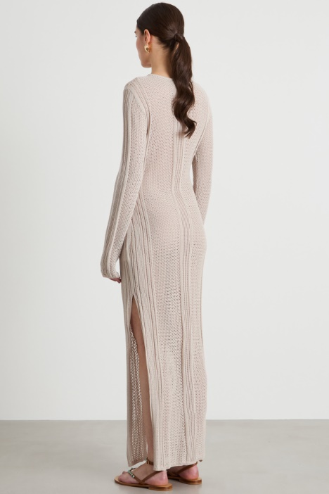 Abito in maglia traforata