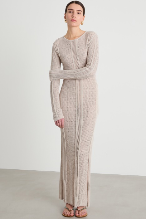 Abito in maglia traforata